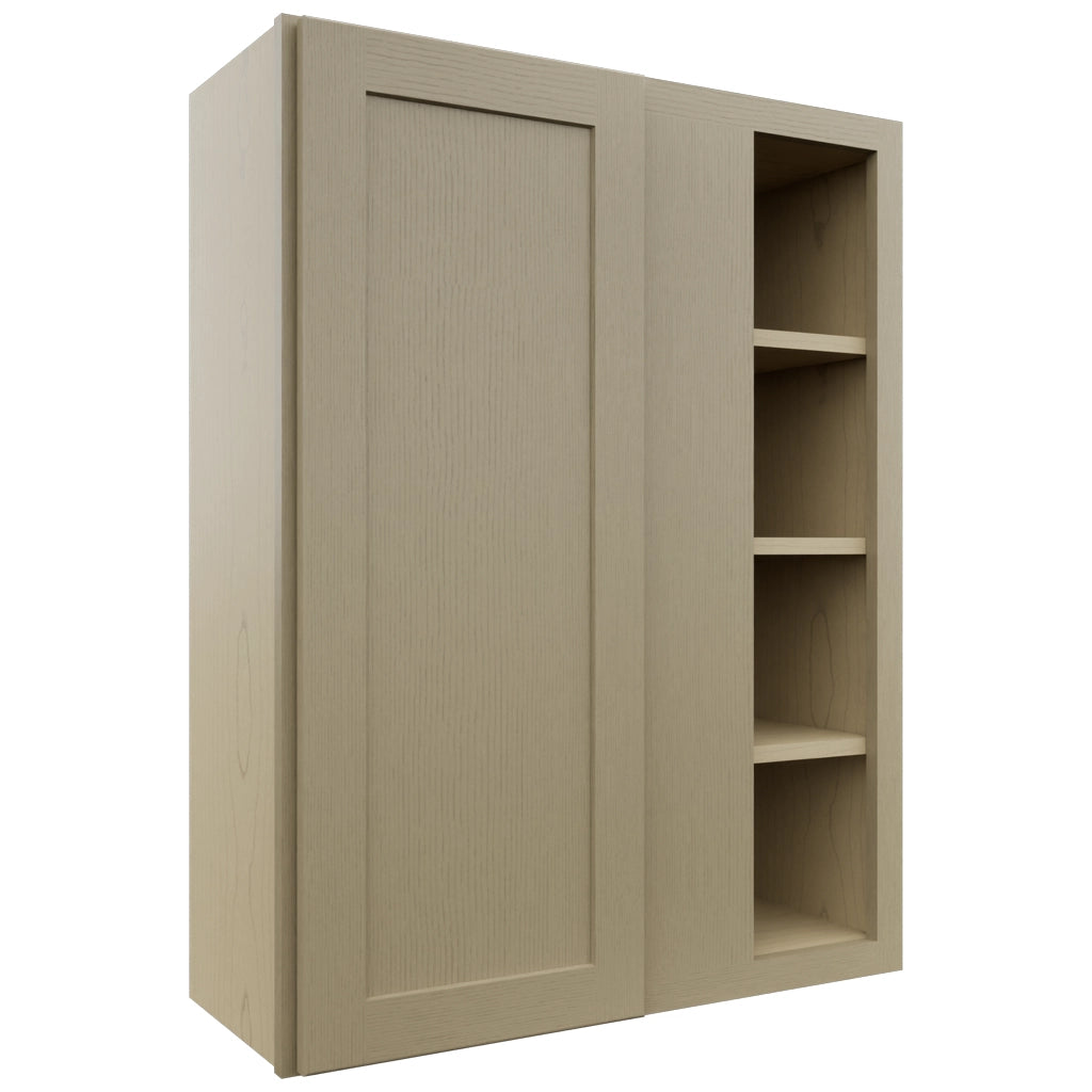 Fabuwood Galaxy Desert Oak WBC3039 Wall Corner Blind Cabinet, Front View