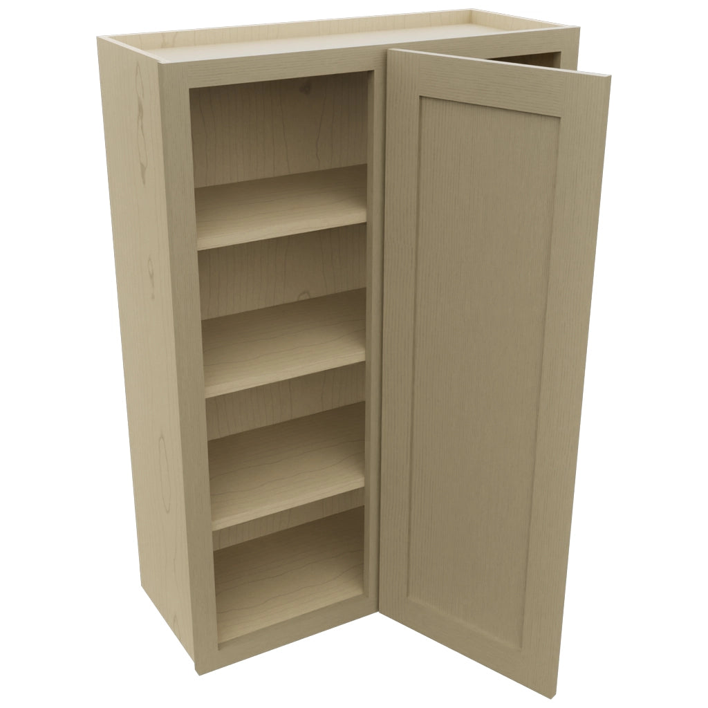 Fabuwood Galaxy Desert Oak WBC3042 Wall Corner Blind Cabinet, Open View