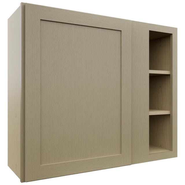Fabuwood Galaxy Desert Oak WBC3630 Wall Corner Blind Cabinet, Front View