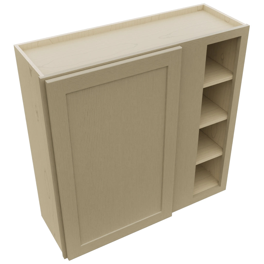 Fabuwood Galaxy Desert Oak WBC3636 Wall Corner Blind Cabinet, Top View
