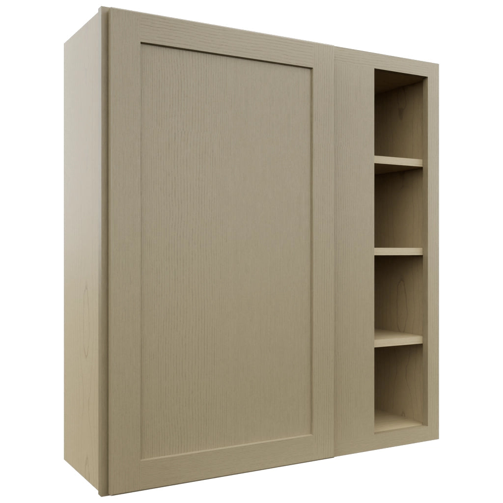 Fabuwood Galaxy Desert Oak WBC3639 Wall Corner Blind Cabinet, Front View