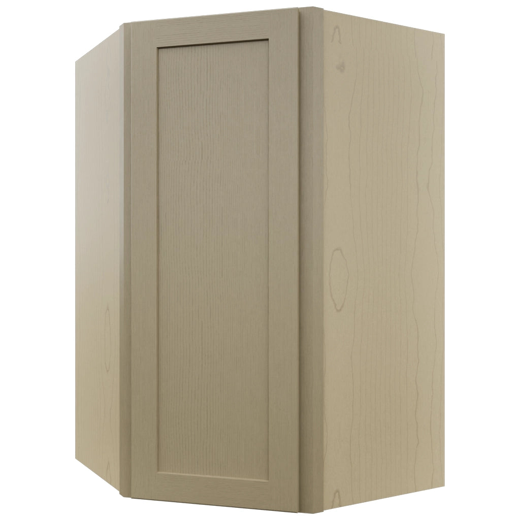 Fabuwood Galaxy Desert Oak WDC2742 Wall Corner Diagonal Cabinet, Front View