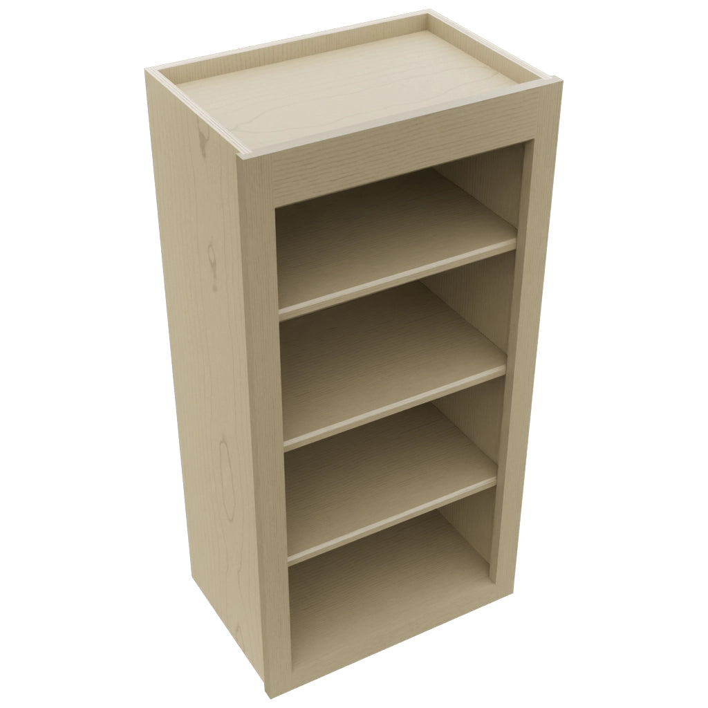 Fabuwood Galaxy Desert Oak WOS1836 Wall Open Shelf, Top View