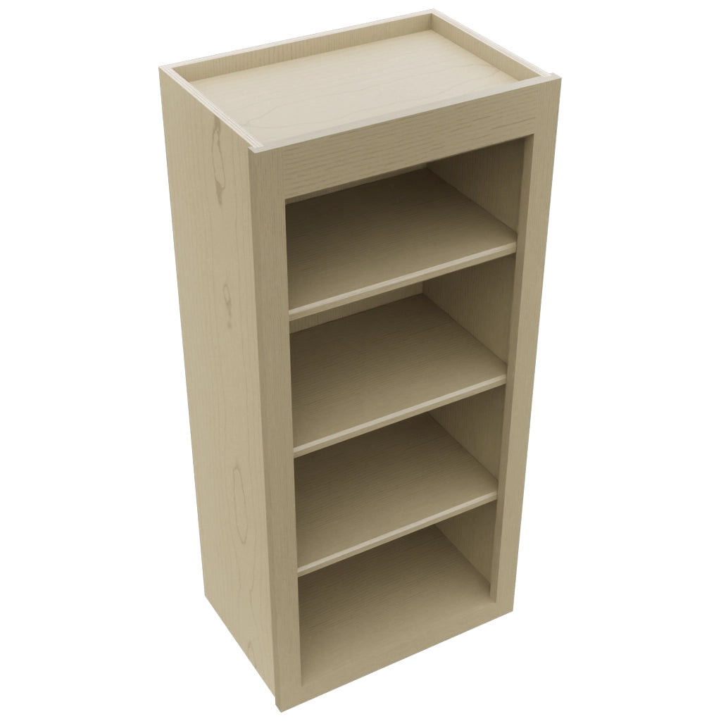 Fabuwood Galaxy Desert Oak WOS1839 Wall Open Shelf, Top View