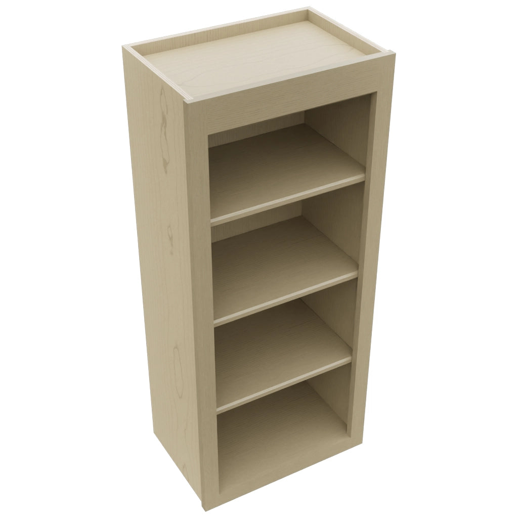 Fabuwood Galaxy Desert Oak WOS1842 Wall Open Shelf, Top View