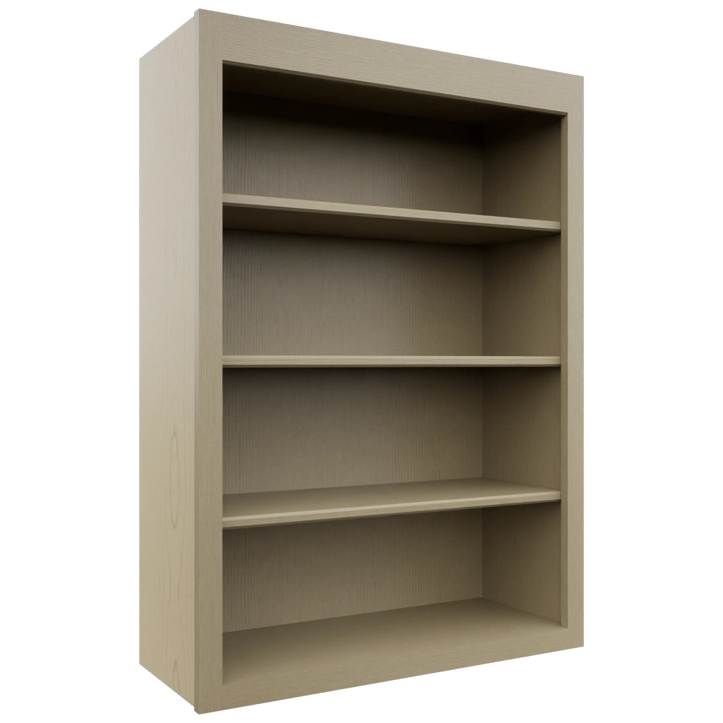 Fabuwood Galaxy Desert Oak WOS3042 Wall Open Shelf, Front View