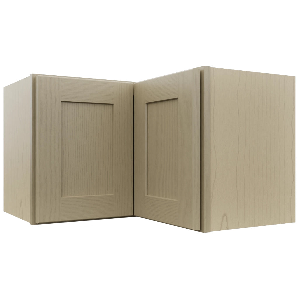Fabuwood Galaxy Desert Oak WPC2415 Wall Corner Pie Cabinet, Front View