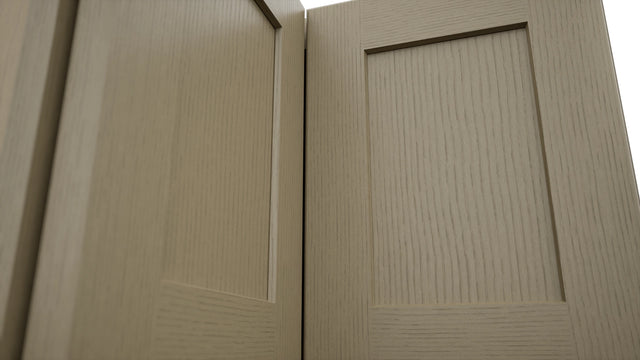Fabuwood Galaxy Desert Oak WPC2415 Wall Corner Pie Cabinet, Detail View