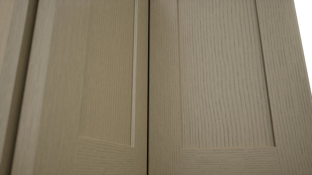 Fabuwood Galaxy Desert Oak WPC2418 Wall Corner Pie Cabinet, Detail View