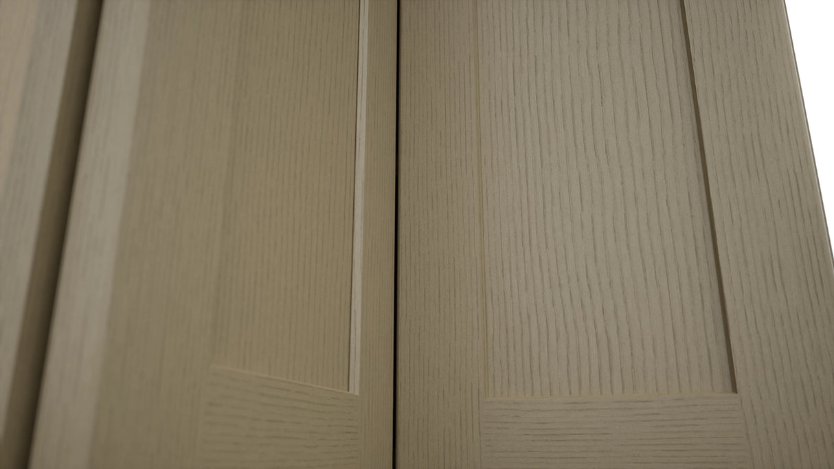 Fabuwood Galaxy Desert Oak WPC2439 Wall Corner Pie Cabinet, Detail View