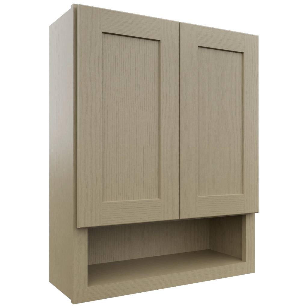Fabuwood Galaxy Desert Oak WVS2430 Vanity Wall Storage, Front View