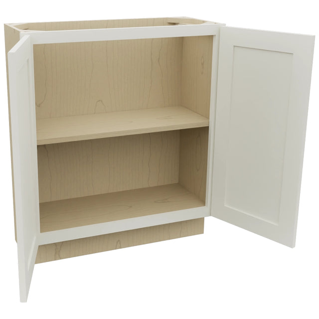 Fabuwood Galaxy Dove B30FD-12D Base Full Door Cabinet, Open View