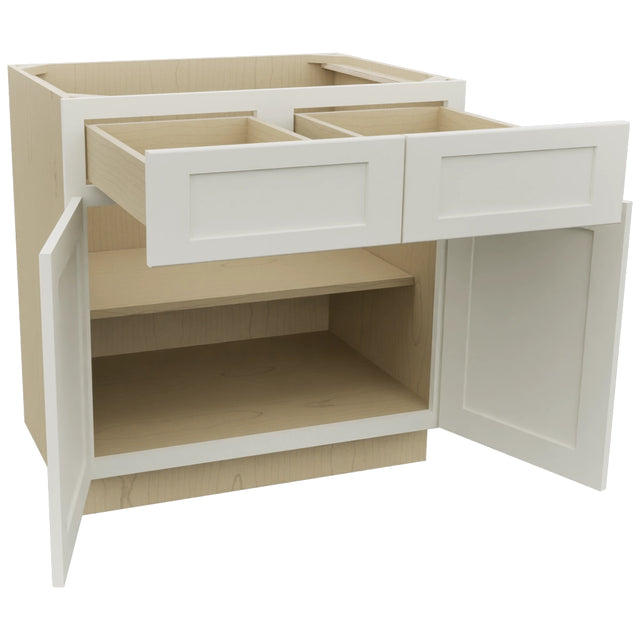 Fabuwood Galaxy Dove B33 Base Standard Cabinet, Open View