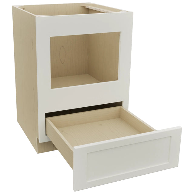 Fabuwood Galaxy Dove BMC24 Base Microwave Cabinet, Open View