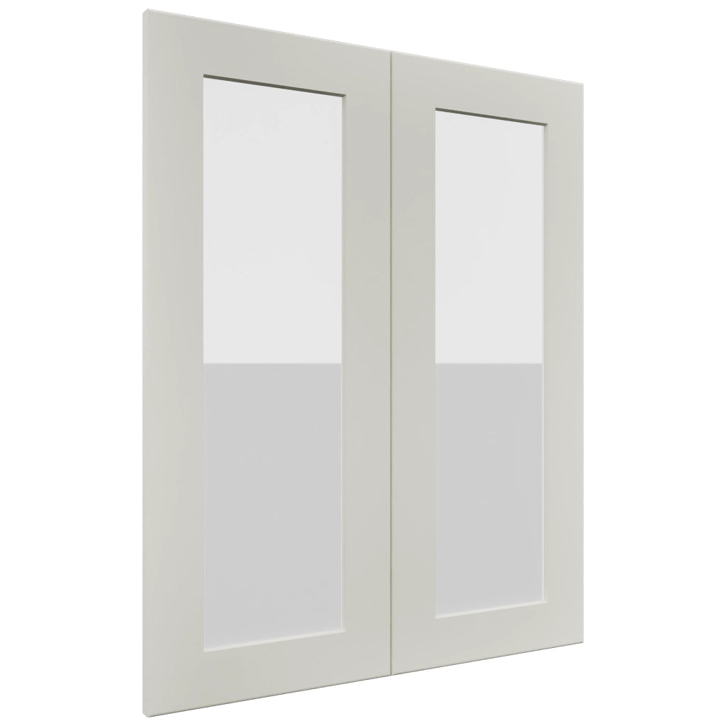 Fabuwood Galaxy Dove DS GDW2430 Wall Glass Door, Front View