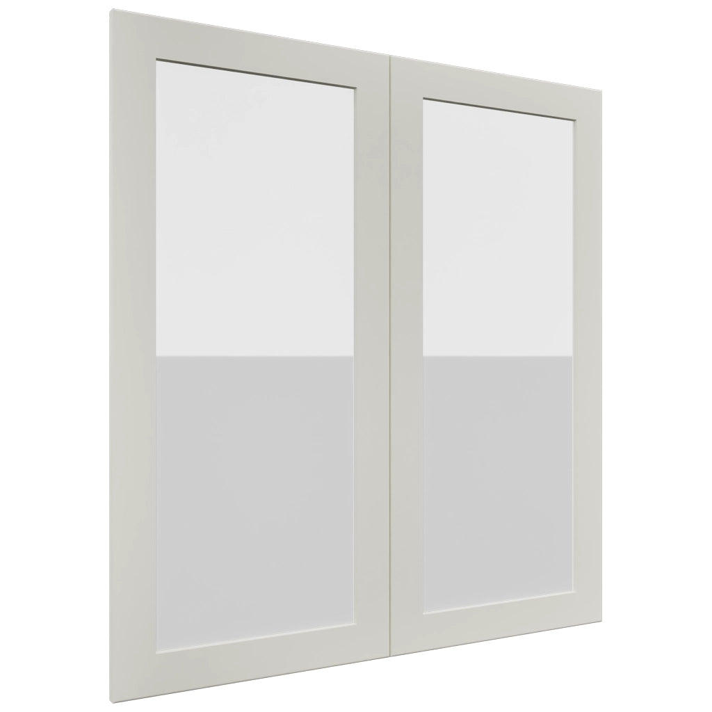 Fabuwood Galaxy Dove DS GDW3639 Wall Glass Door, Front View