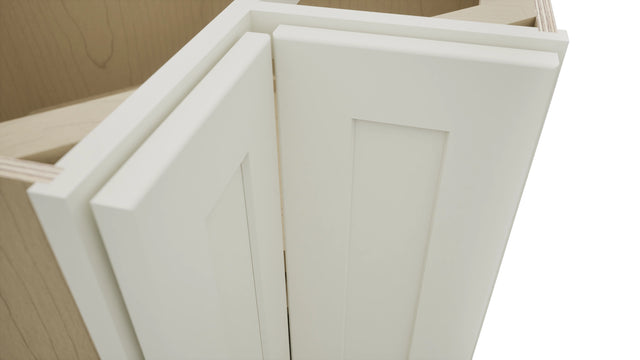 Fabuwood Galaxy Dove LSB33 Base Corner Lazy Susan Cabinet, Detail View