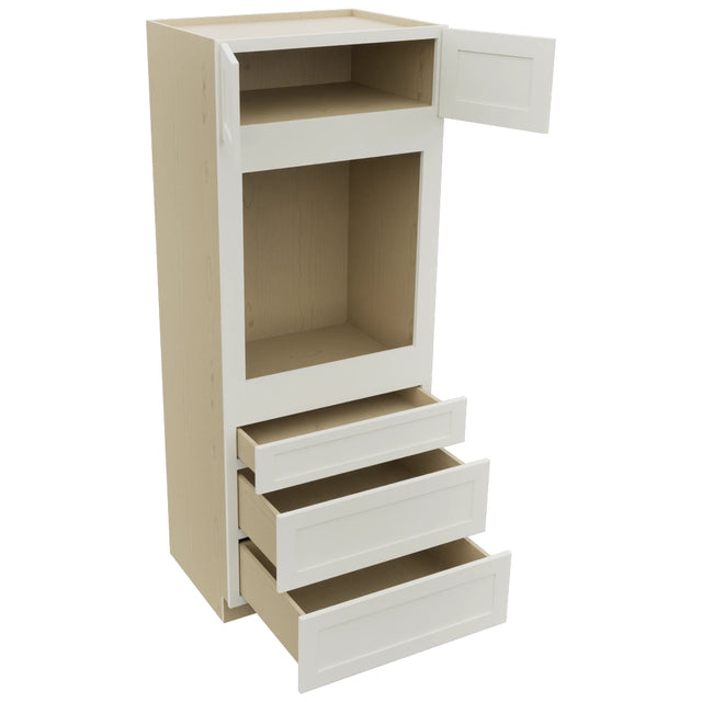 Fabuwood Galaxy Dove OC3384S Tall Oven Cabinet Single, Open View