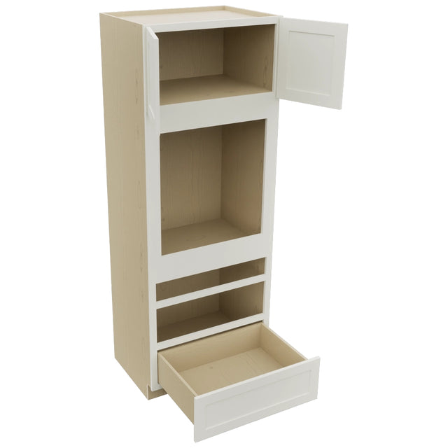 Fabuwood Galaxy Dove OC3390D Tall Oven Cabinet Double, Open View