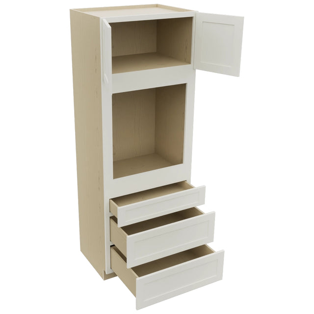 Fabuwood Galaxy Dove OC3390S Tall Oven Cabinet Single, Open View
