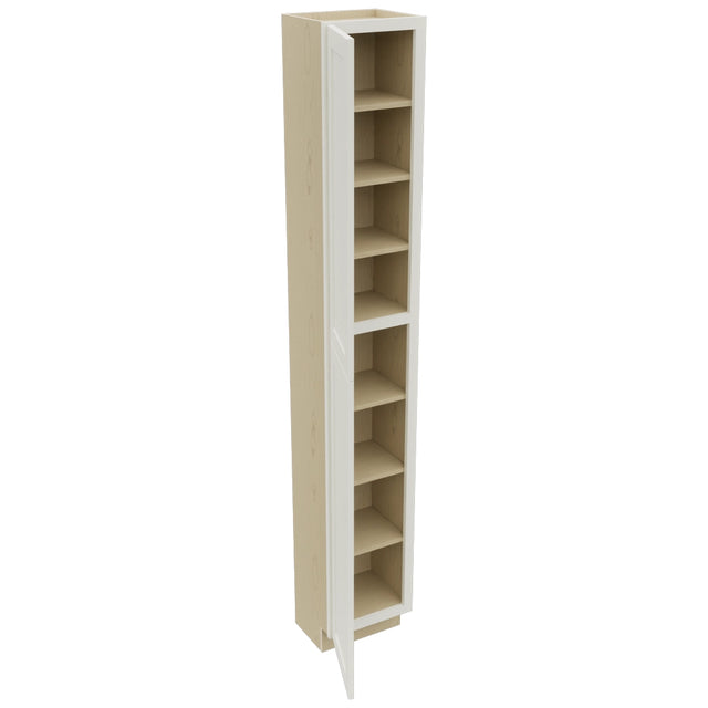 Fabuwood Galaxy Dove TP151296 Tall Pantry Cabinet, Open View
