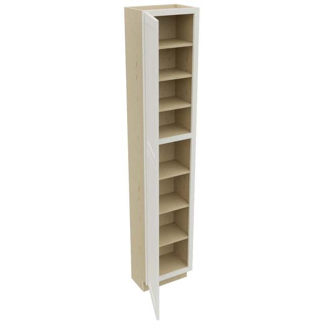 Fabuwood Galaxy Dove TP181293 Tall Pantry Cabinet, Open View
