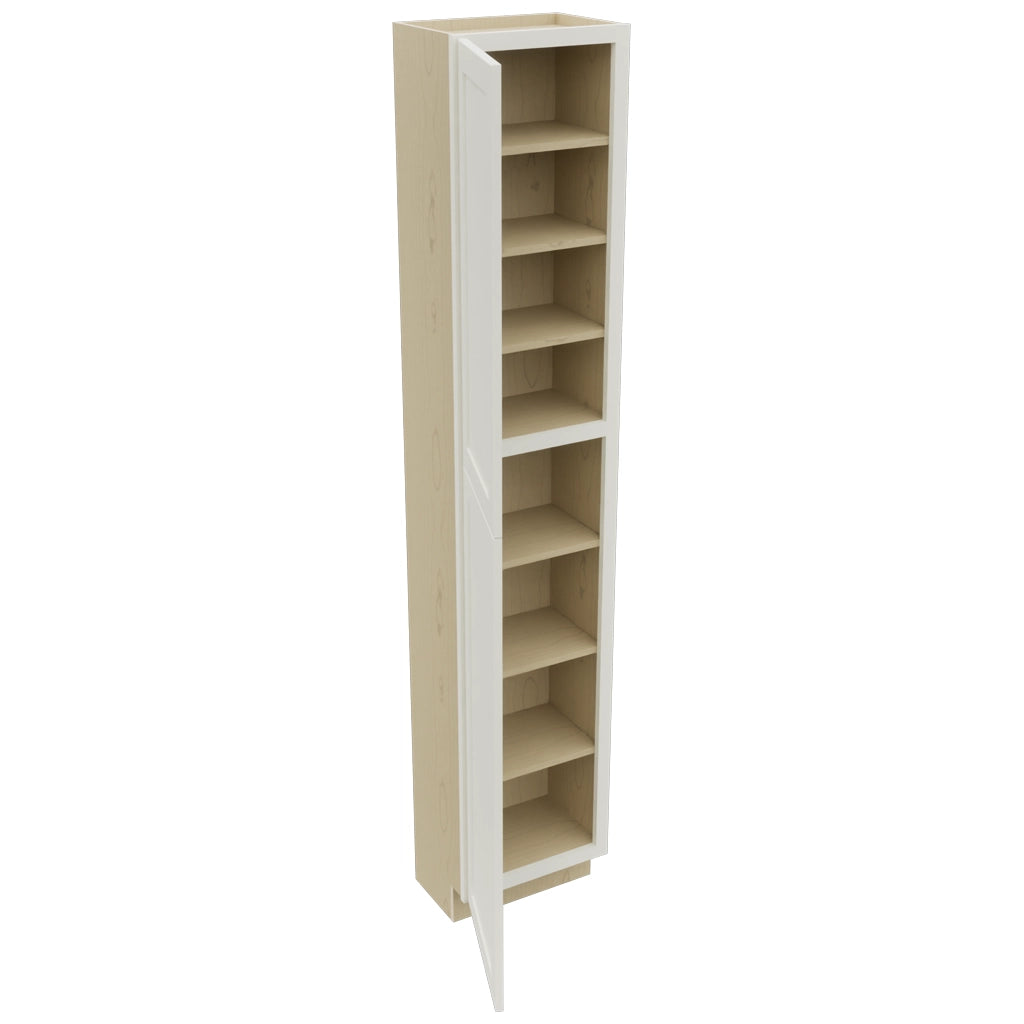 Fabuwood Galaxy Dove TP181293 Tall Pantry Cabinet, Open View