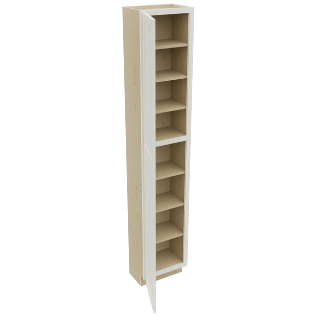 Fabuwood Galaxy Dove TP181296 Tall Pantry Cabinet, Open View