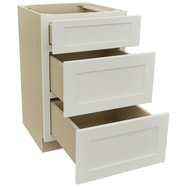 Fabuwood Galaxy Dove VDB21-34 Vanity Drawer Cabinet, Open View