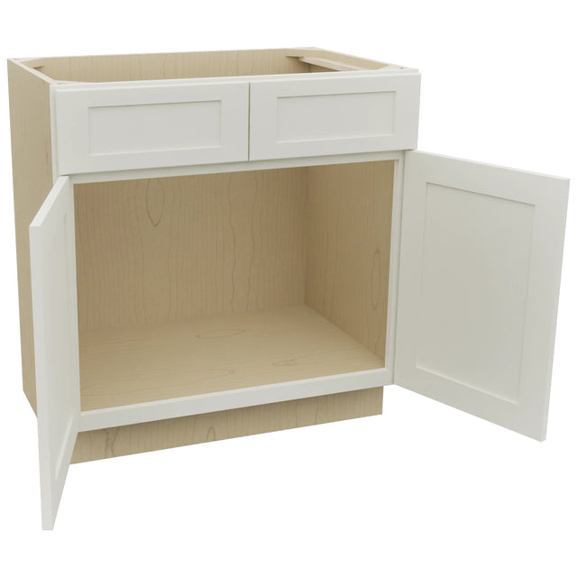 Fabuwood Galaxy Dove VSB33-34 Vanity Sink Cabinet, Open View