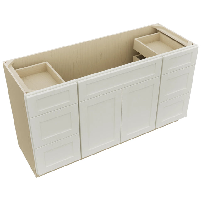 Fabuwood Galaxy Dove VSD60SINGLE Vanity Combo Cabinet, Top View
