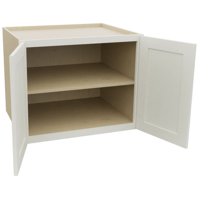 Fabuwood Galaxy Dove W302424 Wall Deep Cabinet, Open View