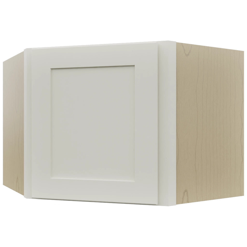 Fabuwood Galaxy Dove WDC2418 Wall Corner Diagonal Cabinet, Front View