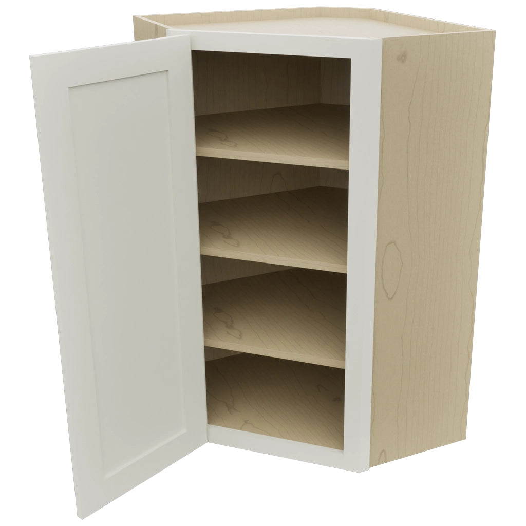 Fabuwood Galaxy Dove WDC2439 Wall Corner Diagonal Cabinet, Open View