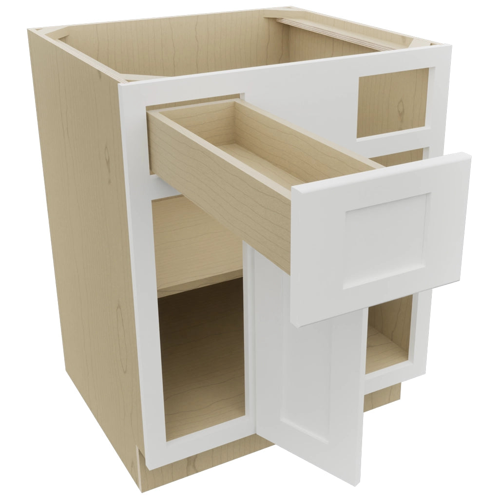 Fabuwood Galaxy Frost BLB36/39 Base Corner Blind Cabinet, Open View