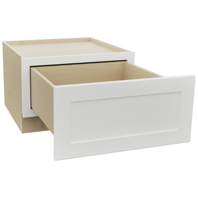 Fabuwood Galaxy Frost DBS24 Base Bench Seat Cabinet, Open View