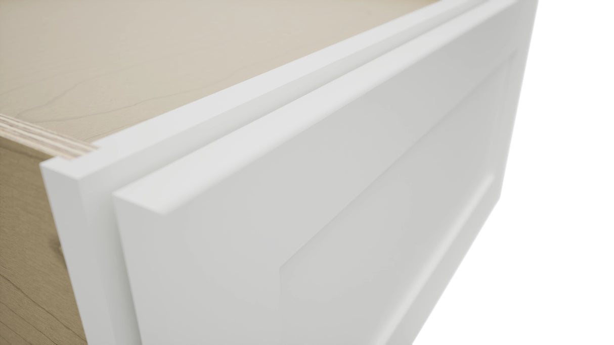 Fabuwood Galaxy Frost DBS24 Base Bench Seat Cabinet, Detail View
