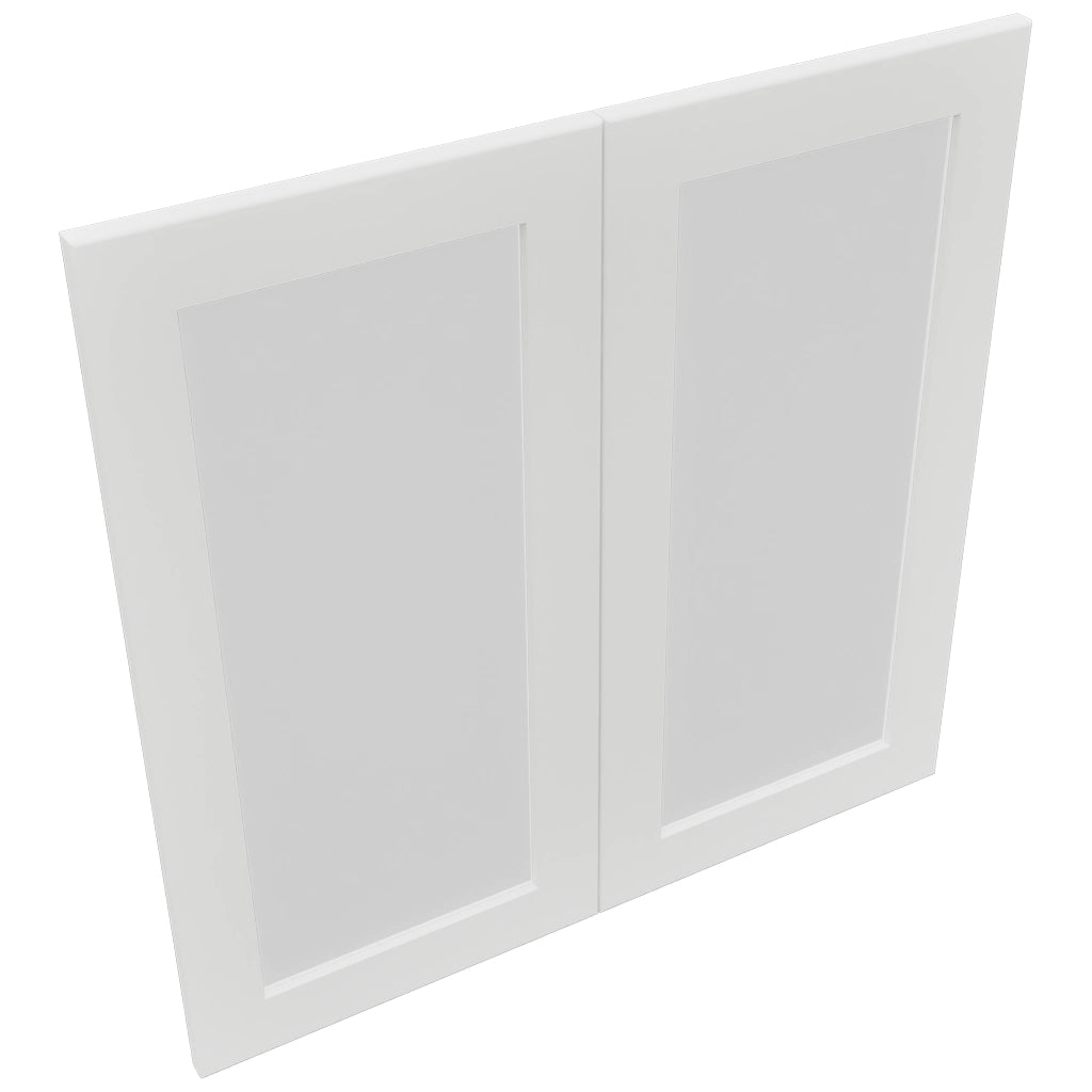 Fabuwood Galaxy Frost DS GDW3030 Wall Glass Door, Top View