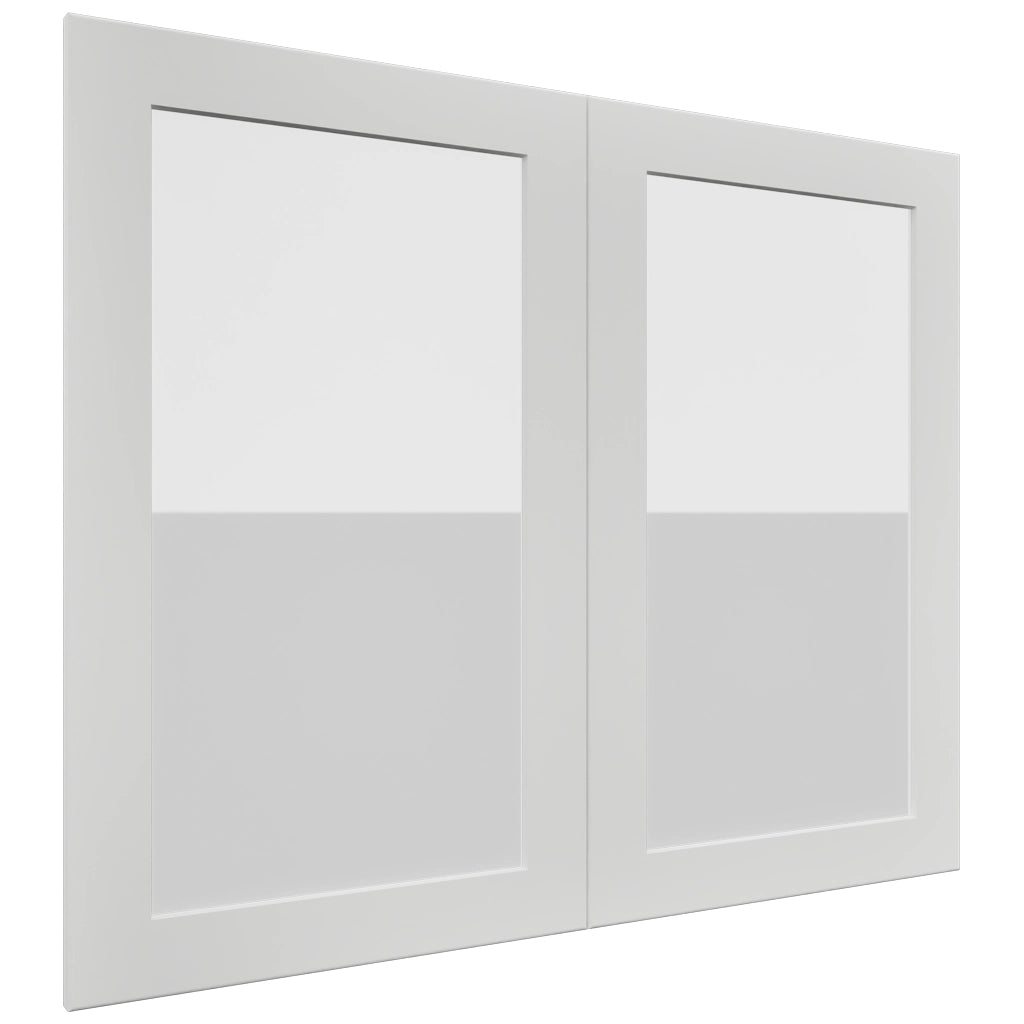 Fabuwood Galaxy Frost DS GDW3630 Wall Glass Door, Front View