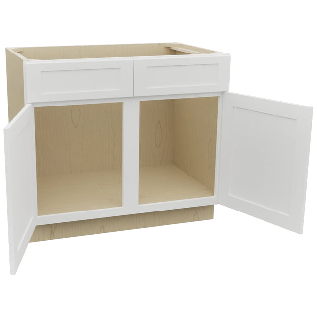 Fabuwood Galaxy Frost SB39 Base Sink Cabinet, Open View