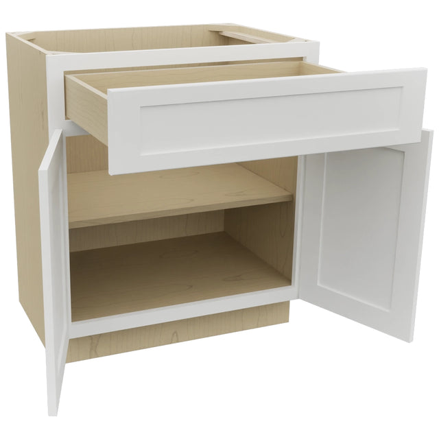 Fabuwood Galaxy Frost VB30-34 Vanity Base Standard Cabinet, Open View