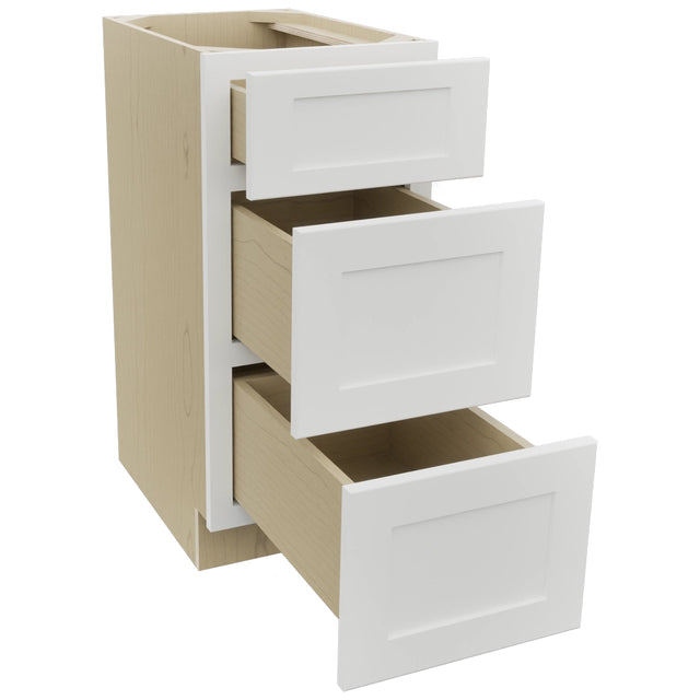 Fabuwood Galaxy Frost VDB15-34 Vanity Drawer Cabinet, Open View