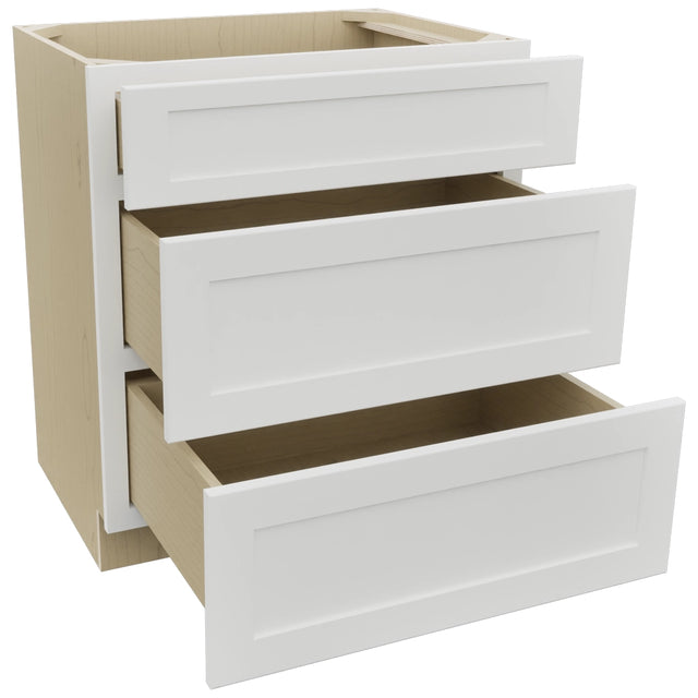 Fabuwood Galaxy Frost VDB30-34 Vanity Drawer Cabinet, Open View