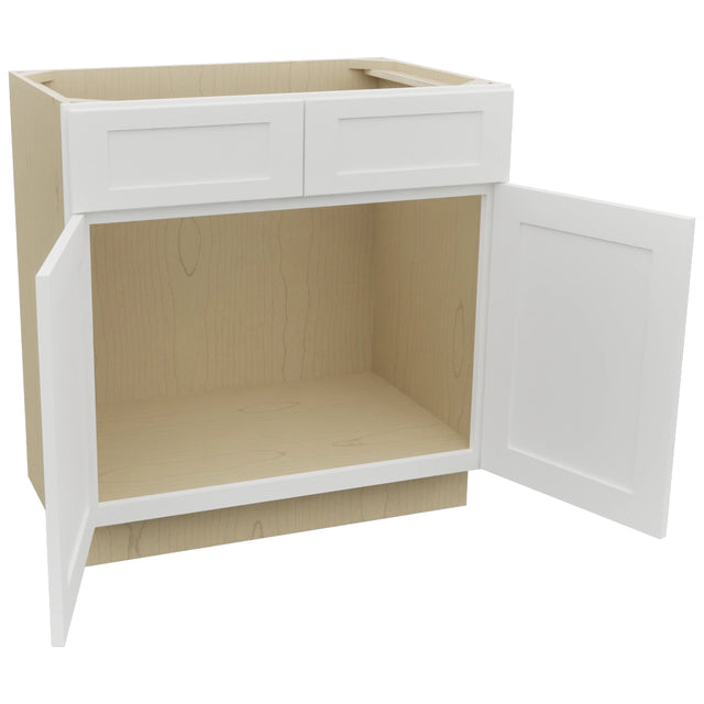 Fabuwood Galaxy Frost VSB33-34 Vanity Sink Cabinet, Open View