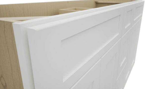 Fabuwood Galaxy Frost VSD60DOUBLE Vanity Combo Cabinet, Detail View
