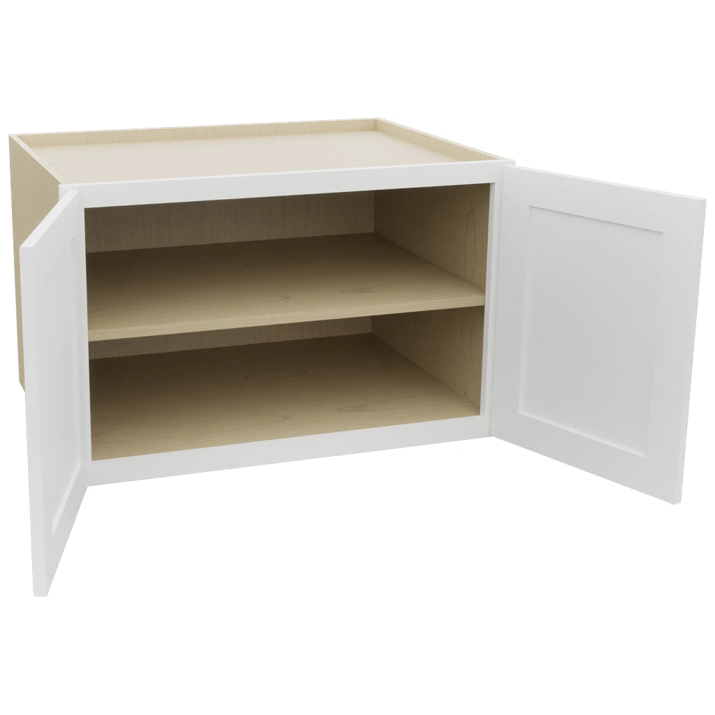 Fabuwood Galaxy Frost W332124 Wall Deep Cabinet, Open View