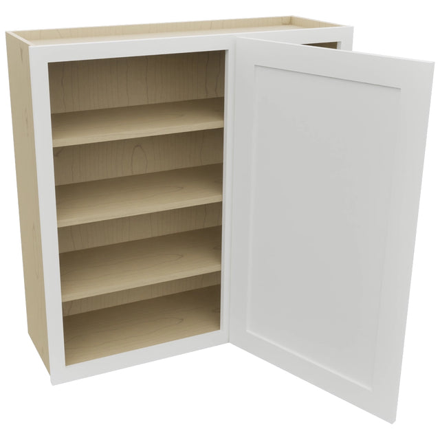 Fabuwood Galaxy Frost WBC3636 Wall Corner Blind Cabinet, Open View