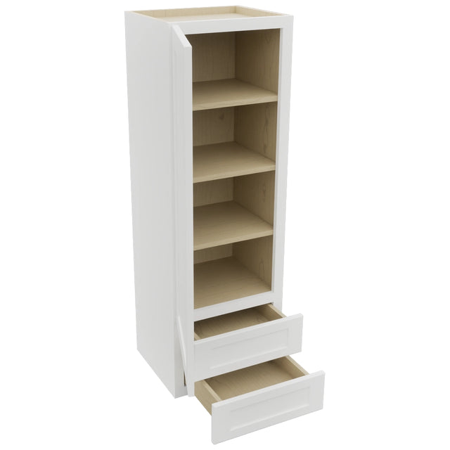 Fabuwood Galaxy Frost WD1854 Wall Drawer Cabinet, Open View