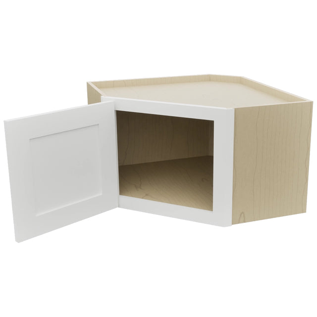 Fabuwood Galaxy Frost WDC2415 Wall Corner Diagonal Cabinet, Open View