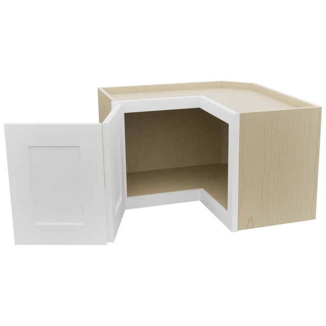 Fabuwood Galaxy Frost WPC2415 Wall Corner Pie Cabinet, Open View